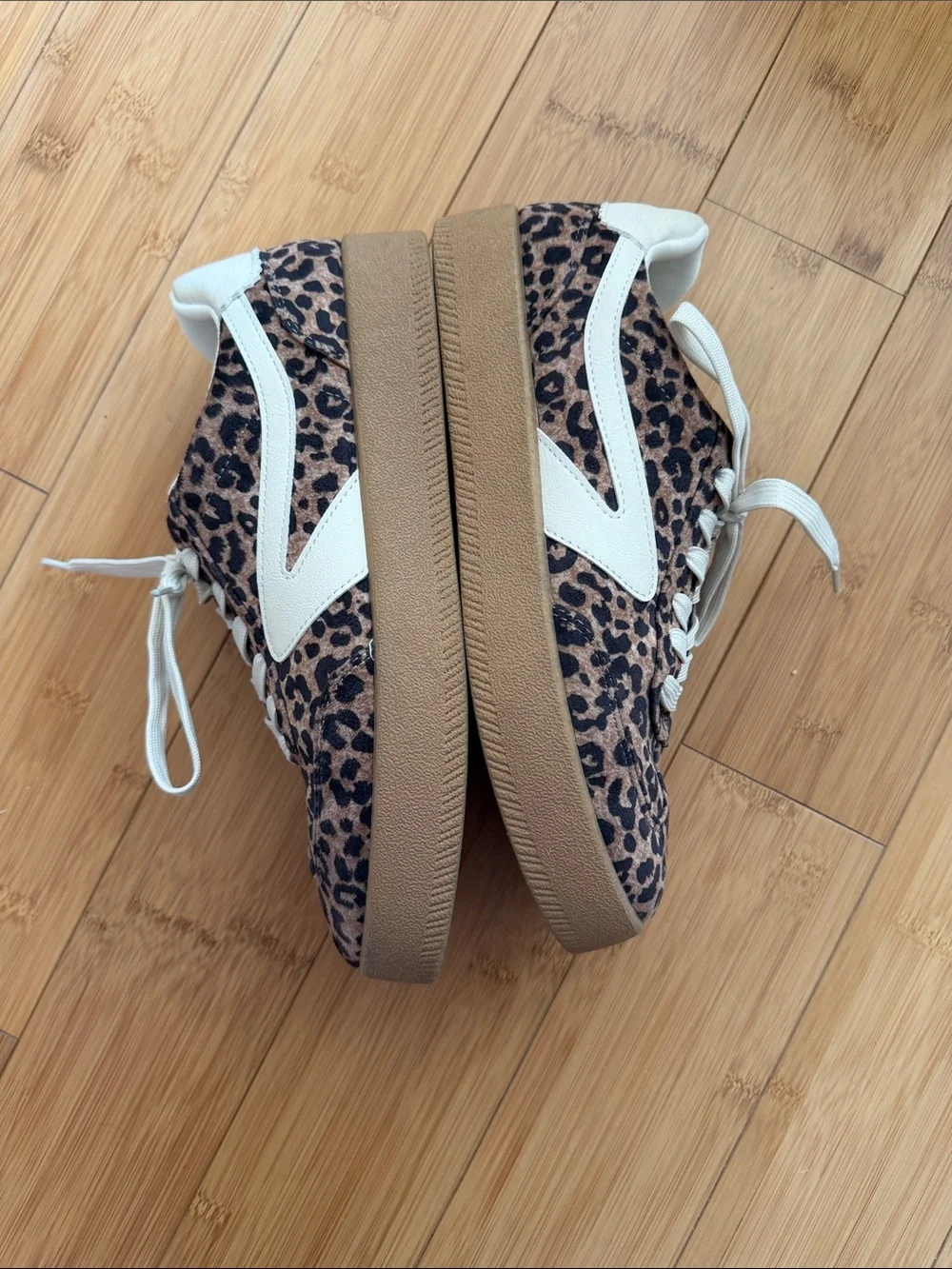DV by Dolce Vita Leopard Print Sneakers with White Accents